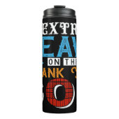 Extra Heavy Dank Je God Thermosbeker (Voorkant)