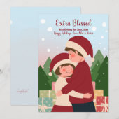 Extra kerstvakantiekaartje zonder kerstmis feestdagenkaart (Voorkant / Achterkant)