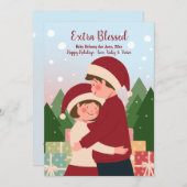 Extra kerstvakantiekaartje zonder kerstmis feestdagenkaart (Voorkant / Achterkant)