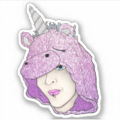 Extra klein 3 x 3 inch vinylsticker op maat gesned sticker (Voorkant)