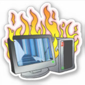 Extra klein 3 x 3 inch vinylsticker op maat gesned sticker (Voorkant)