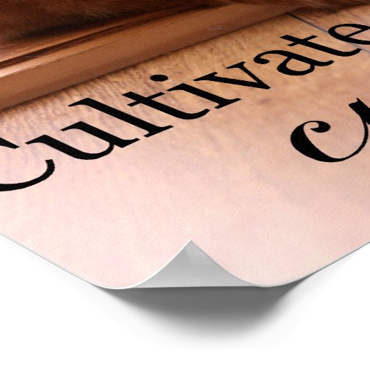 Extra klein poster voor curiositeit kweken (Hoek)