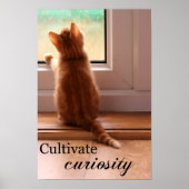 Extra klein poster voor curiositeit kweken (Voorkant)