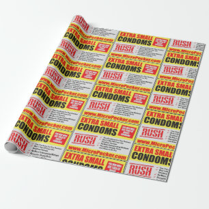 EXTRA KLEINE CONDOMS CADEAUPAPIER