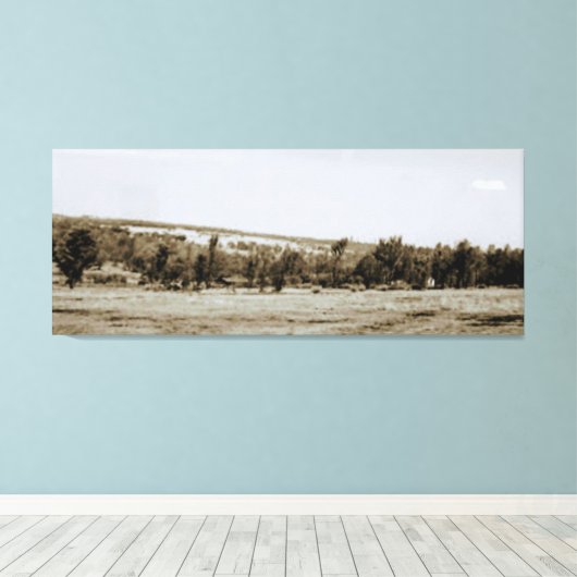 Extra landschapsfoto canvas afdruk (Insitu (Houten vloer))