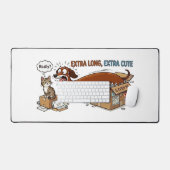 Extra Lange Extra Schattige Dachshond Bureaumat (Keyboard & Muis)