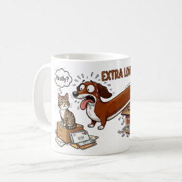 Extra Lange Extra Schattige Dachshond Koffiemok