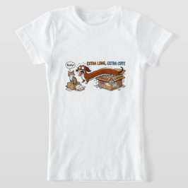 Extra Lange Extra Schattige Dachshond T-shirt