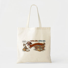 Extra Lange Extra Schattige Dachshond Tote Bag