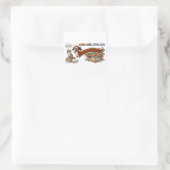 Extra Lange Extra Schattige Dachshond Vierkante Sticker (Tas)