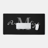 Extra large mouse pad with custom monogram (Keyboard & Muis)