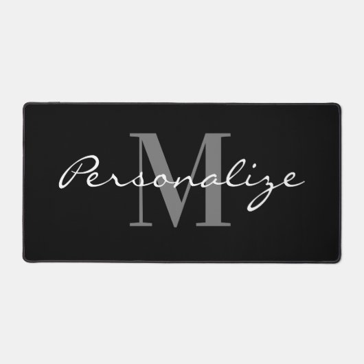 Extra large mouse pad with custom monogram (Voorkant)