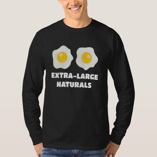 Extra Large Natural Eggs T-shirt (Voorkant)