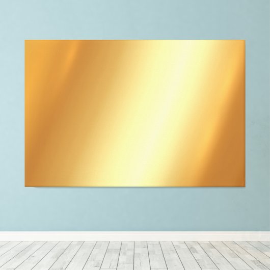Extra Large Upload Your Photo on Gold Background Canvas Afdruk (Insitu (Houten vloer))