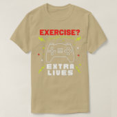 Extra levens Funny Video Game Controller Retro Boy T-shirt (Design voorkant)