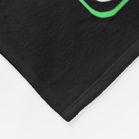 Extra levens Funny Video Game Controller Retro Gam Fleece Deken (Hoek)