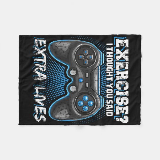 Extra Levens Grappige Videogame Controller Retro G Fleece Deken (Voorkant (Horizontaal))