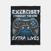 Extra Levens Grappige Videogame Controller Retro G Fleece Deken (Voorkant)