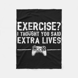 Extra Levens Grappige Videogame Controller Retro G Fleece Deken