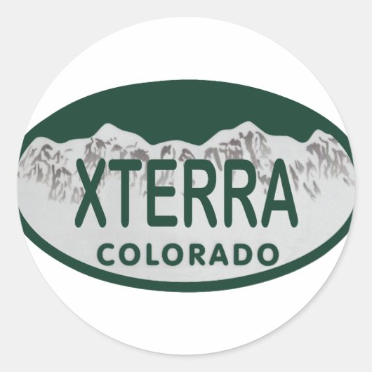 Extra Licentie Ovaal Ronde Sticker (Voorkant)