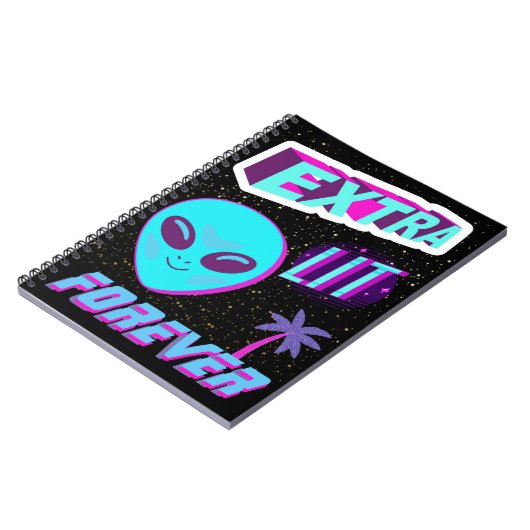 EXTRA LIT FOREVER NOTITIEBOEK (Linkerzijde)