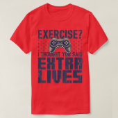 Extra Lives Funny Video Game Controller Retro Boy T-shirt (Design voorkant)