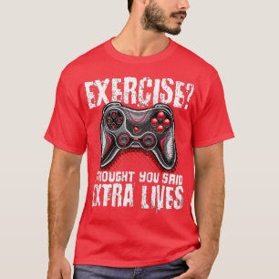 Extra Lives Funny Video Game Controller Retro Boy T-shirt