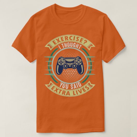 Extra Lives Funny Video Game Controller Retro Boy T-shirt (Design voorkant)