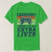 Extra Lives Funny Video Game Controller Retro Boy T-shirt (Design voorkant)