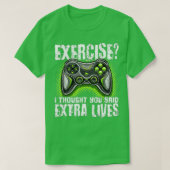 Extra Lives Funny Video Game Controller Retro Boy T-shirt (Design voorkant)