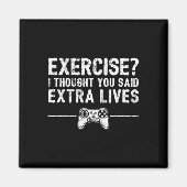 Extra Lives Funny Video Game Controller Retro Game Magneet (Voorkant)