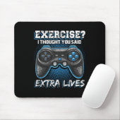 Extra Lives Funny Video Game Controller Retro Game Muismat (Met muis)