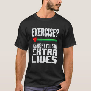 Extra Lives Video Game Controller Retro Gamer Boy T-shirt