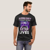 Extra lives Video Game Controller Retro Gamer Boys T-shirt (Voorkant volledig)