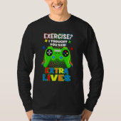 Extra Lives Video Game Controller Retro Gamer Boys T-shirt (Voorkant)