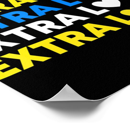 Extra Love World Down Syndrome Awareness Day March Poster (Hoek)