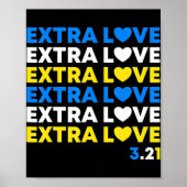 Extra Love World Down Syndrome Awareness Day March Poster (Voorkant)