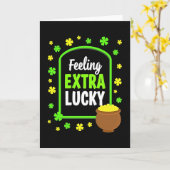 Extra Lucky Wenskaart Kaart (Gele Bloem)