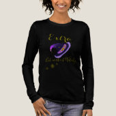 Extra, maar maak het witchy lange mouw T Tri-Blend Shirt (Voorkant)