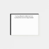 Extra MIle bij Work Boss vindt me terug Post-it® Notes (Voorkant)