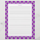 Extra Paarse Retro Star Recipages (Voorkant)