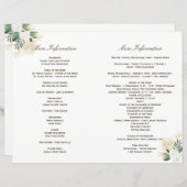 EXTRA PAGINA INSERT for Woodland Wedding Programs (Voorkant / Achterkant)