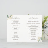 EXTRA PAGINA INSERT for Woodland Wedding Programs (Staand voorkant)