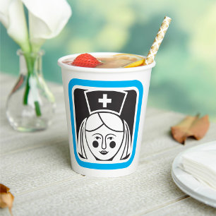Extra pictogram papieren bekers