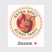 Extra pikant, altijd smerig rood pieper sticker (Vel)