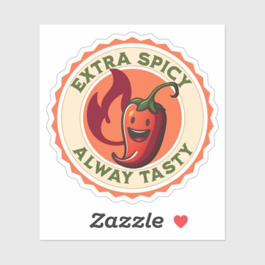 Extra pikant, altijd smerig rood pieper sticker (Vel)