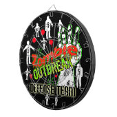 Extra punten Zombie Outbreak Defense Team DartBoar Dartbord (Voorkant Rechts)
