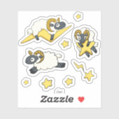 Extra RAM - Schaap met sterren Computer Science Pu Sticker (Vel)