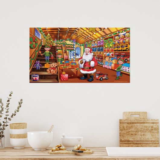 Extra reusachtig poster, kerstmagie voor kerstmis poster (Keuken)