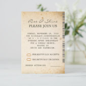 Extra RSVP-kaarten voor zondagbrunch bruiloft Kaart (Staand voorkant)